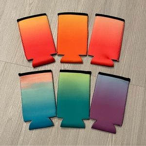 Cup Sleeves Set of 6 Vibrant Colors